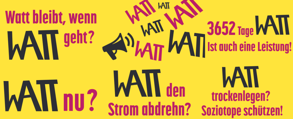 Aufkläber "WATT retten!"